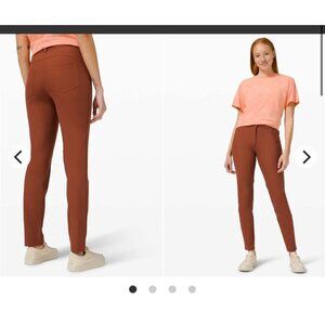 ❤️ Lululemon City Sleek 5 pockets skinny pants, Dark terracotta, Size 28 H50